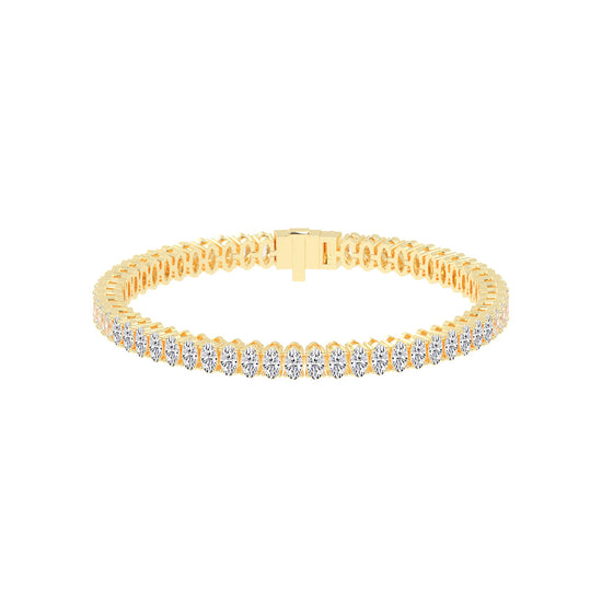 Lysandra Oval Cut Tennis Lab Diamond Bracelet