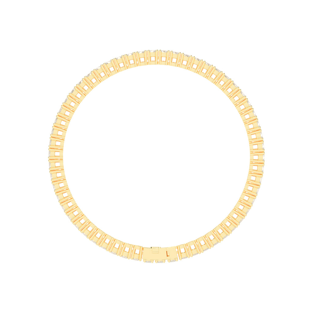 Lysandra Oval Cut Tennis Lab Diamond Bracelet