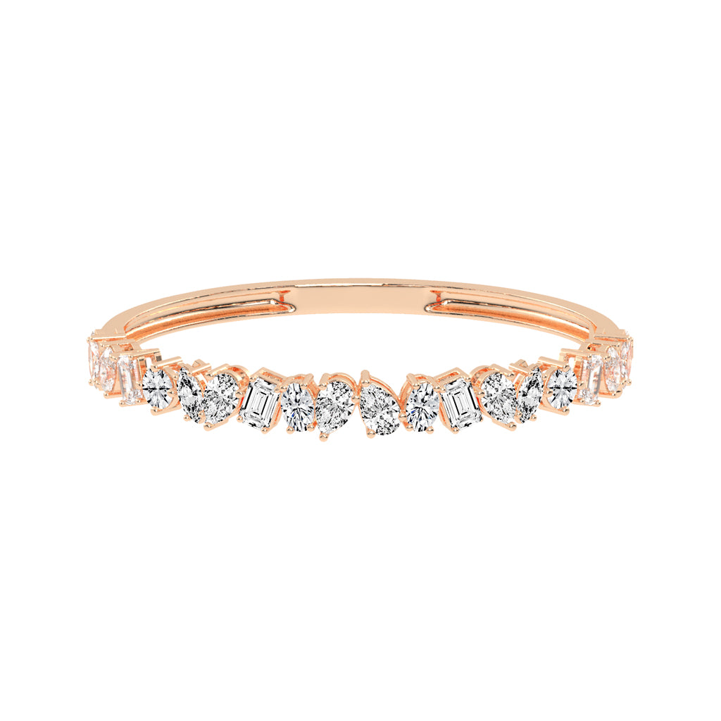 Evra Miracle Setting Kada Lab Diamond Bracelet