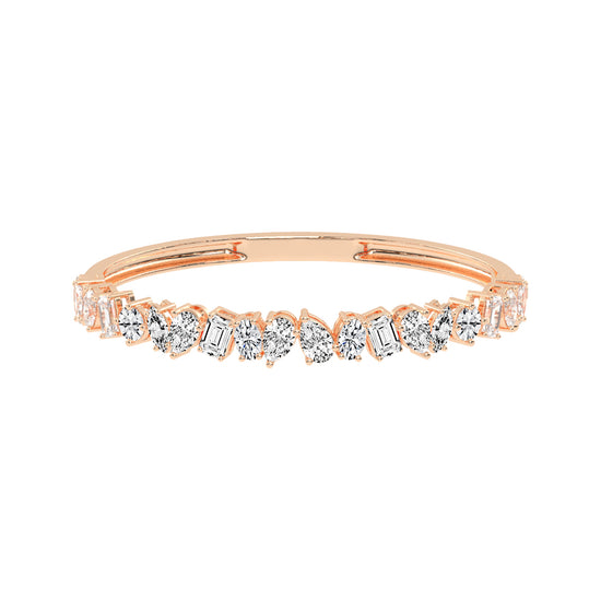 Evra Miracle Setting Kada Lab Diamond Bracelet