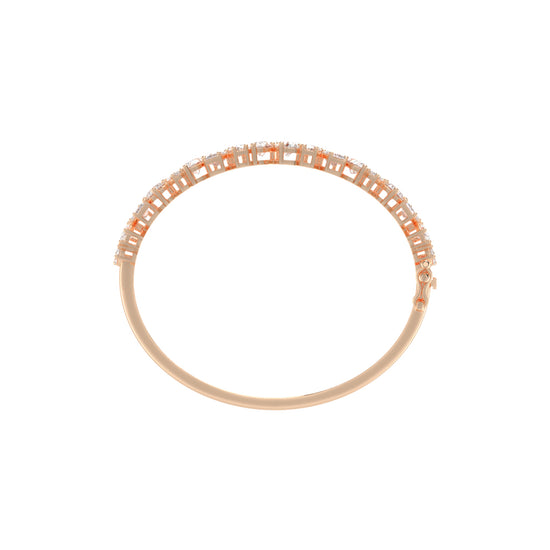 Evra Miracle Setting Kada Lab Diamond Bracelet