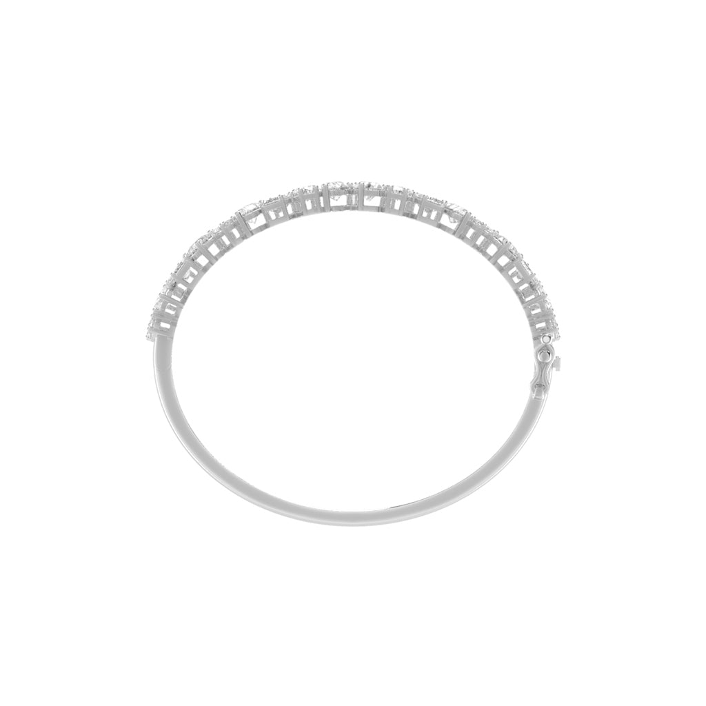 Evra Miracle Setting Kada Lab Diamond Bracelet