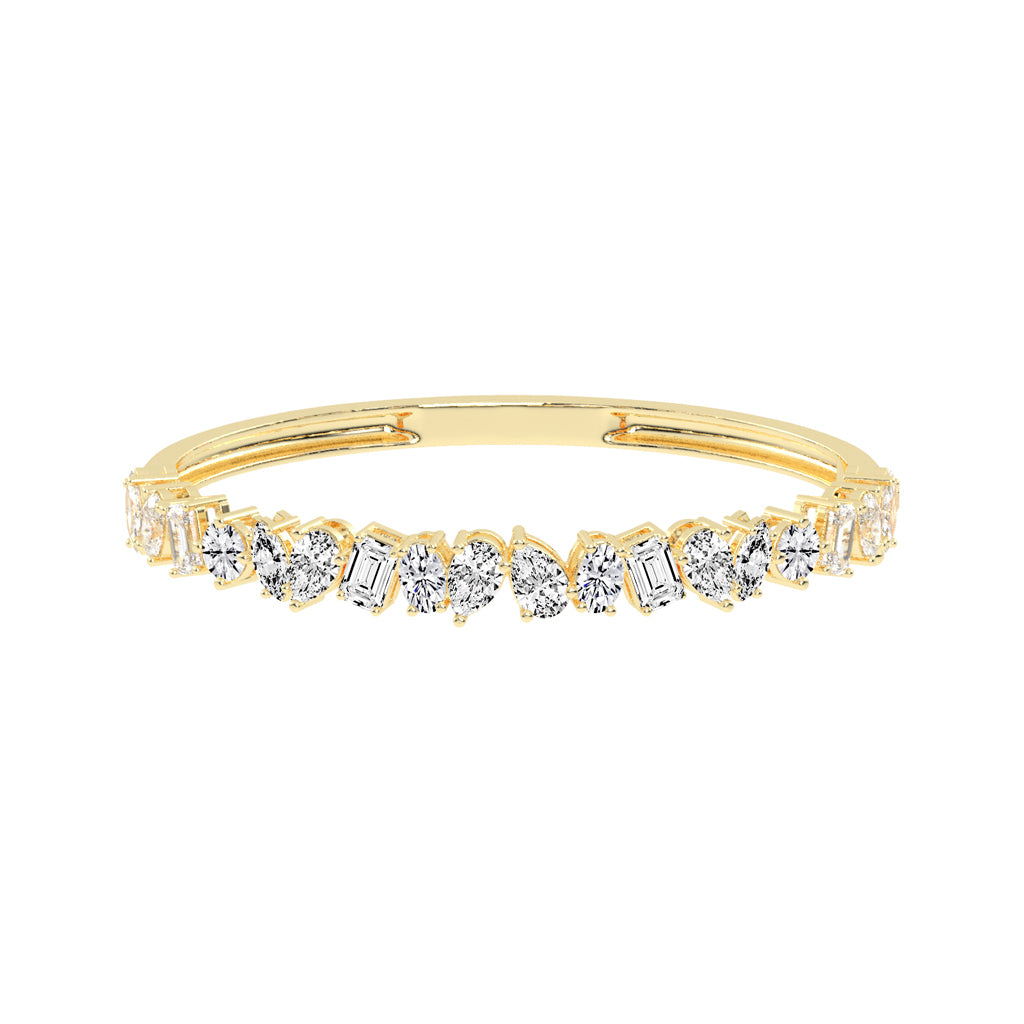 Evra Miracle Setting Kada Lab Diamond Bracelet