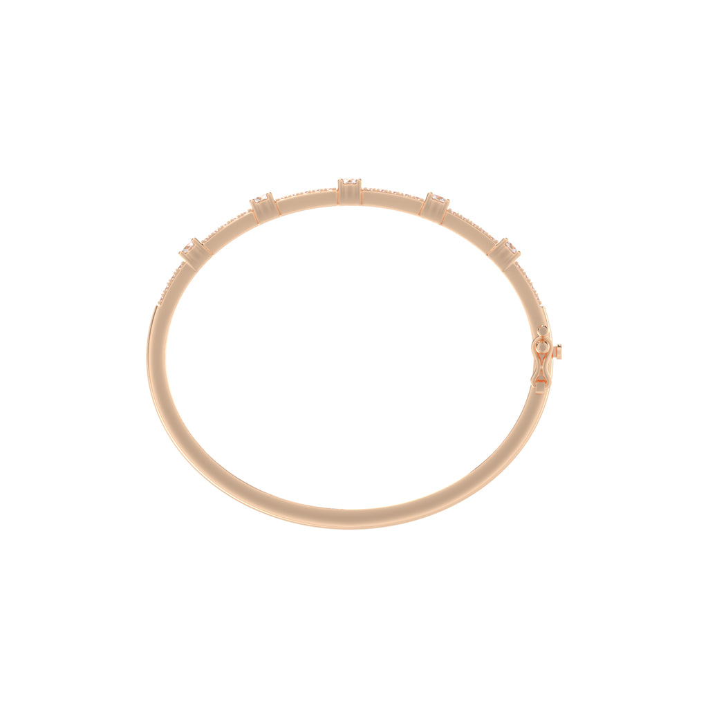 Starlight Path Diamond Bangle Bracelet