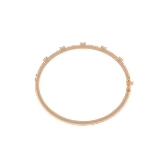 Starlight Path Diamond Bangle Bracelet