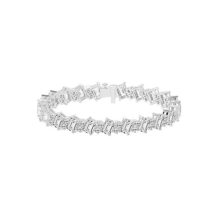 Orin Emerald Cut Fancy Lab Diamond Bracelet