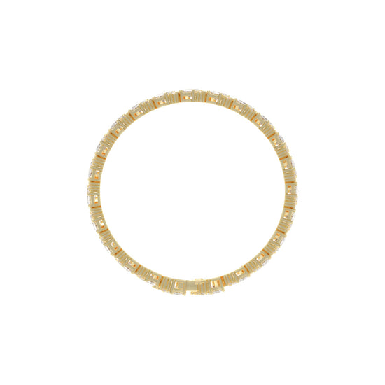 Orin Emerald Cut Fancy Lab Diamond Bracelet