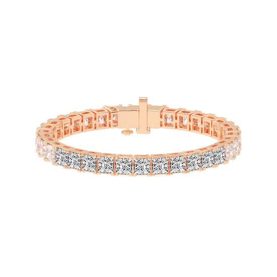 Precision Pave Square Diamond Bracelet