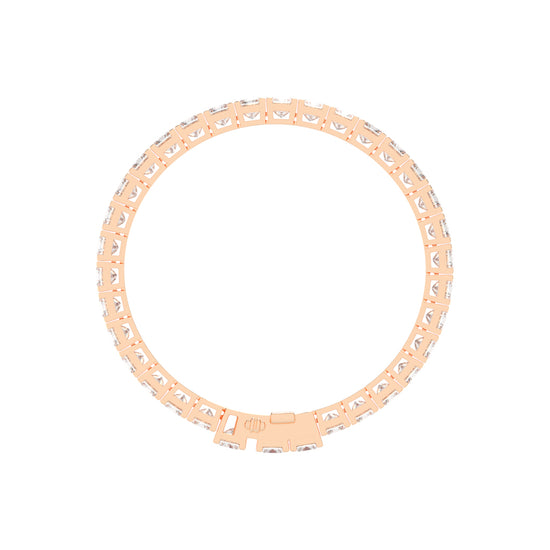 Precision Pave Square Diamond Bracelet