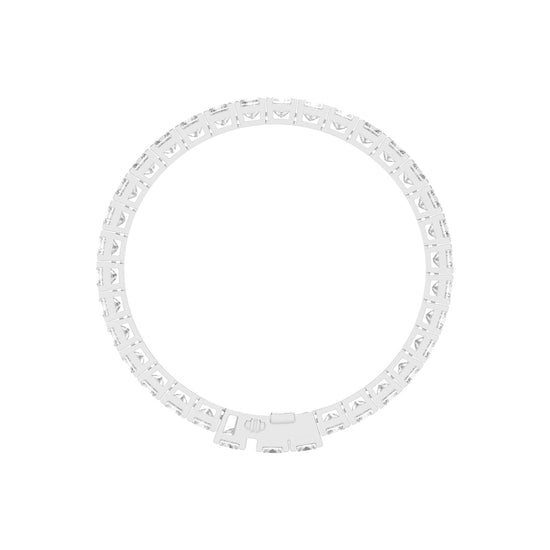 Precision Pave Square Diamond Bracelet