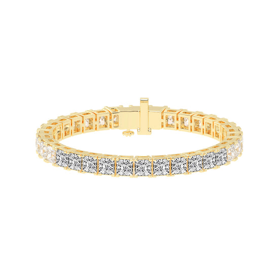 Precision Pave Square Diamond Bracelet