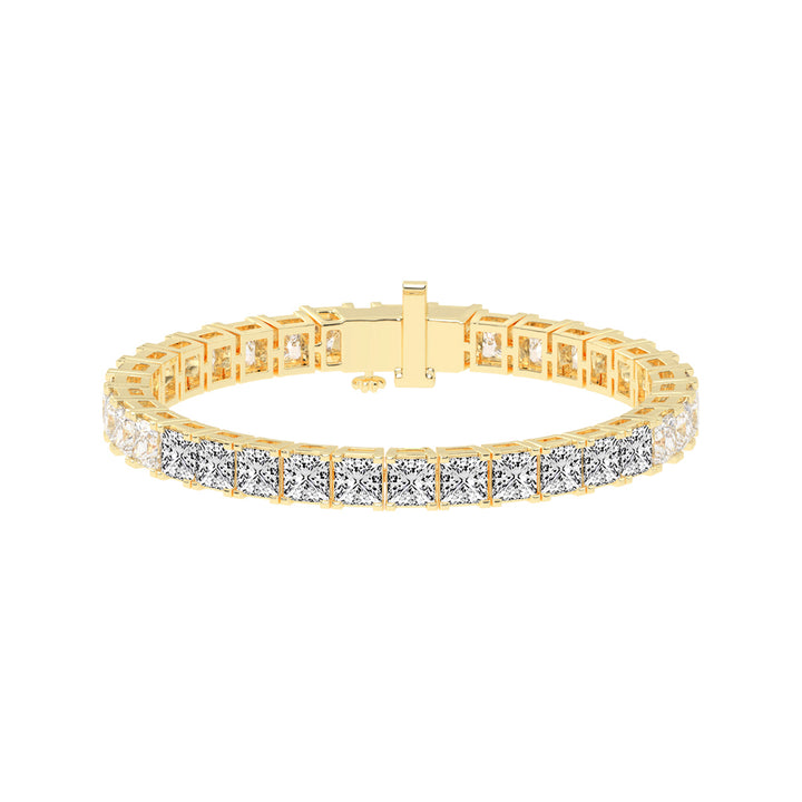 Precision Pave Square Diamond Bracelet