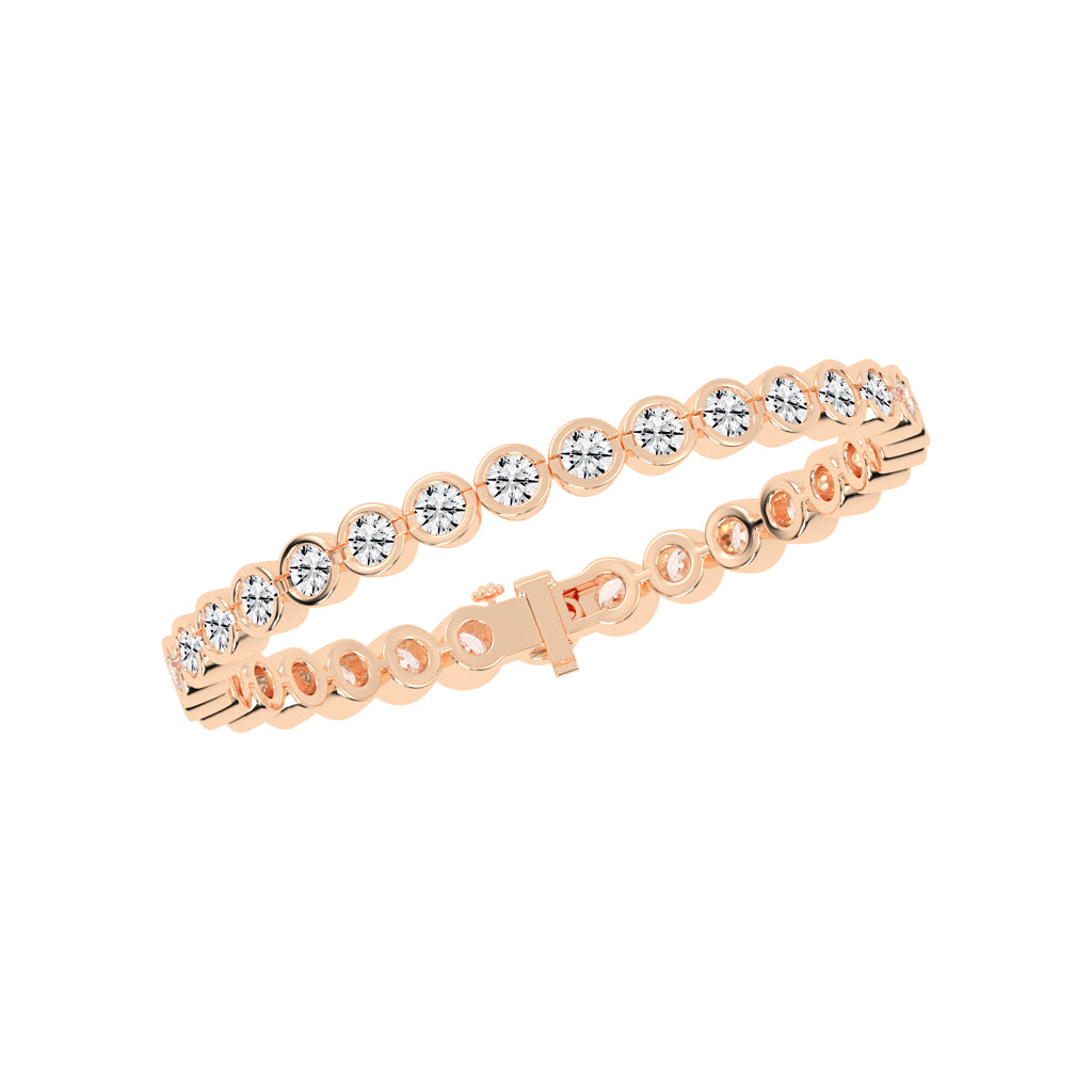 Orbital Sparkle Diamond Link Bracelet
