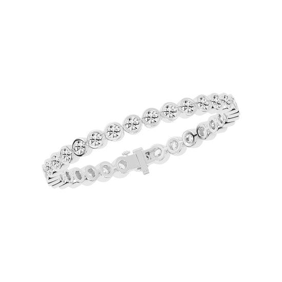 Orbital Sparkle Diamond Link Bracelet
