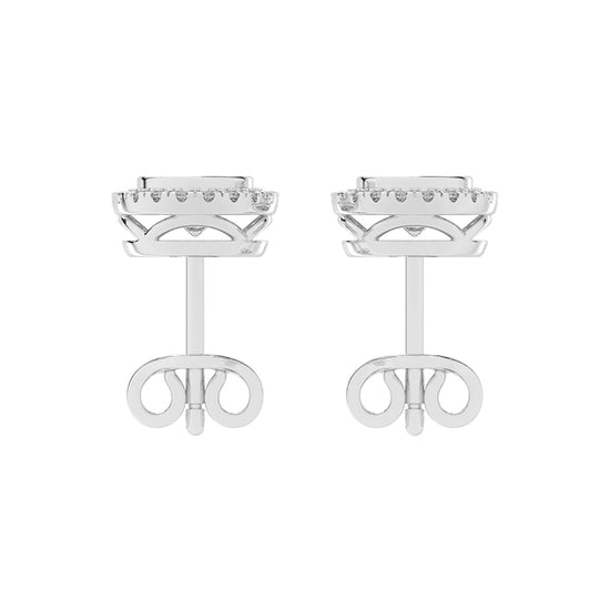 Classic Radiance Dual Halo Diamond Stud Earrings