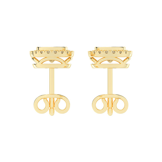 Classic Radiance Dual Halo Diamond Stud Earrings