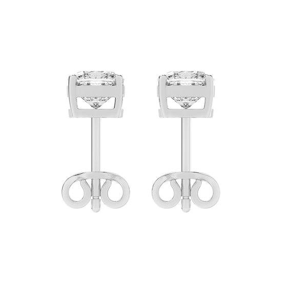 Pillow of Light Diamond Stud Earrings