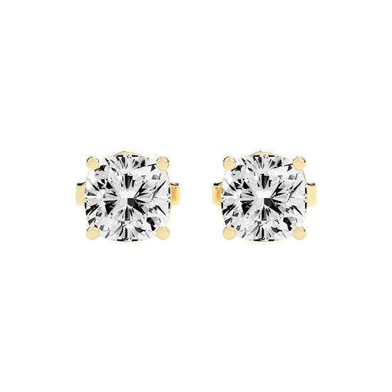 Pillow of Light Diamond Stud Earrings