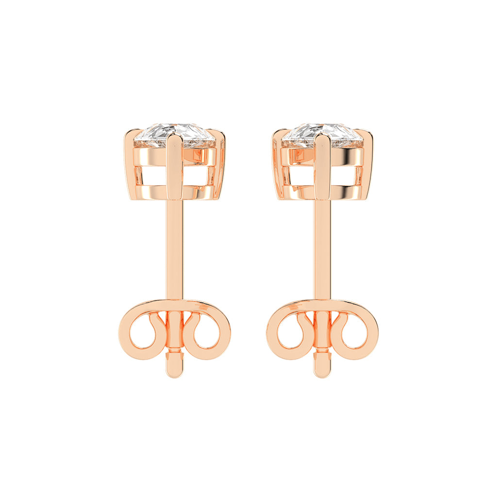Graceful Cascade Pear Diamond Stud Earrings
