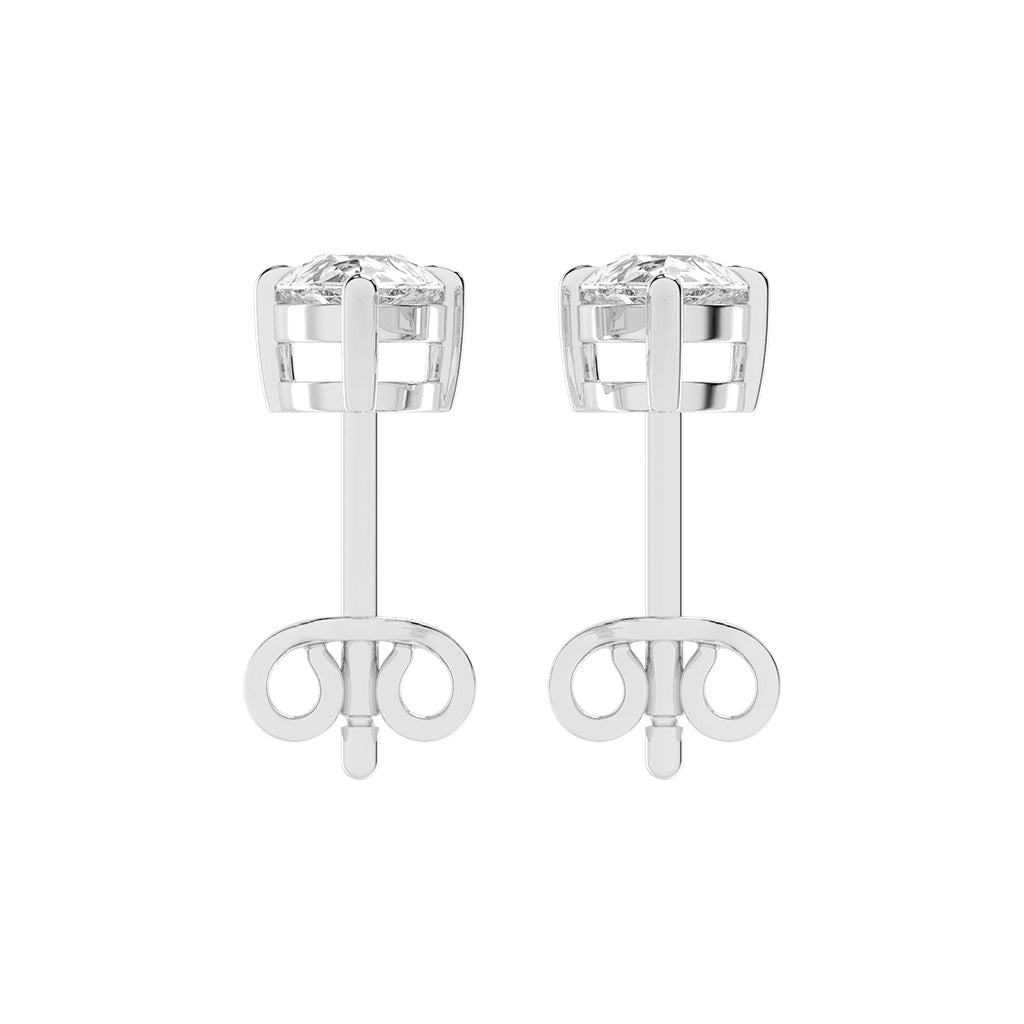 Graceful Cascade Pear Diamond Stud Earrings