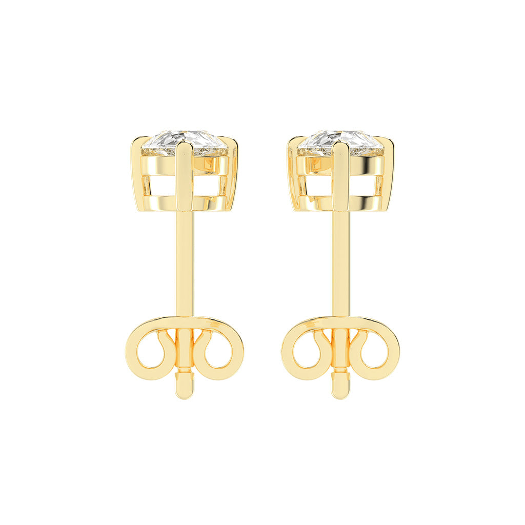 Graceful Cascade Pear Diamond Stud Earrings