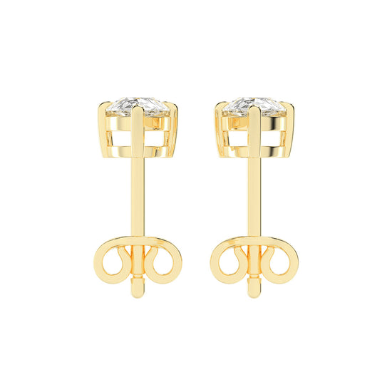 Graceful Cascade Pear Diamond Stud Earrings