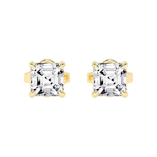Art Deco Allure Asscher Diamond Stud Earrings