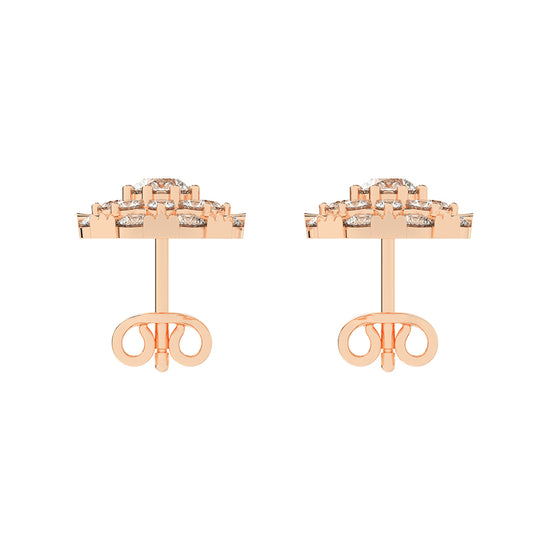 Effulgent Cluster Round Brilliant Diamond Studs