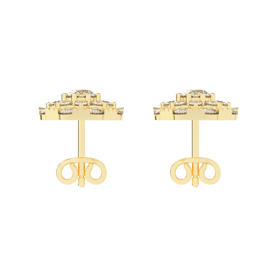 Effulgent Cluster Round Brilliant Diamond Studs