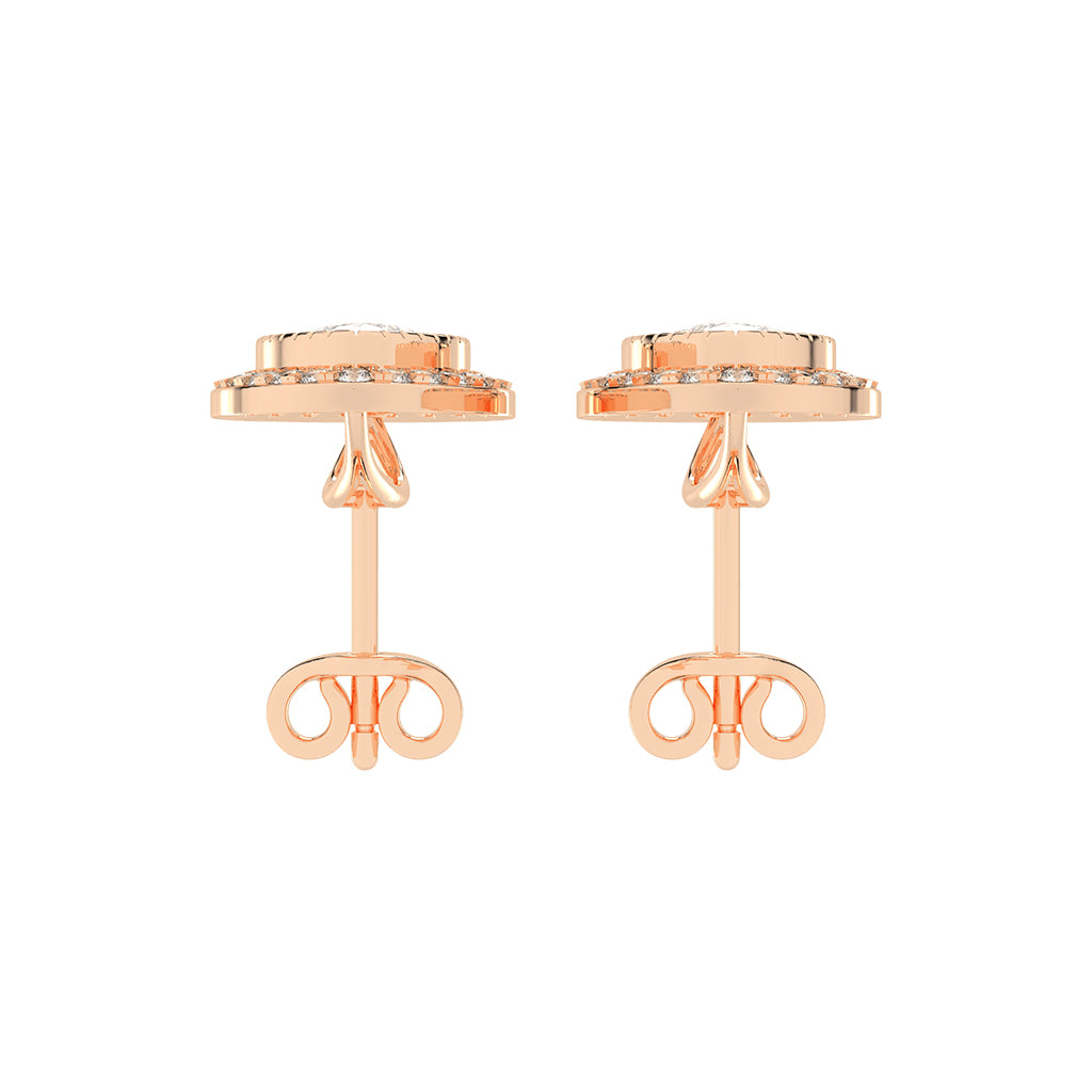 Magnificent Double Halo Pear Diamond Studs
