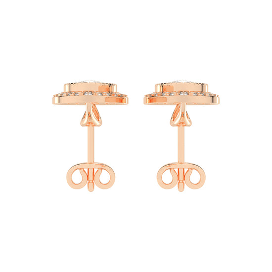 Magnificent Double Halo Pear Diamond Studs