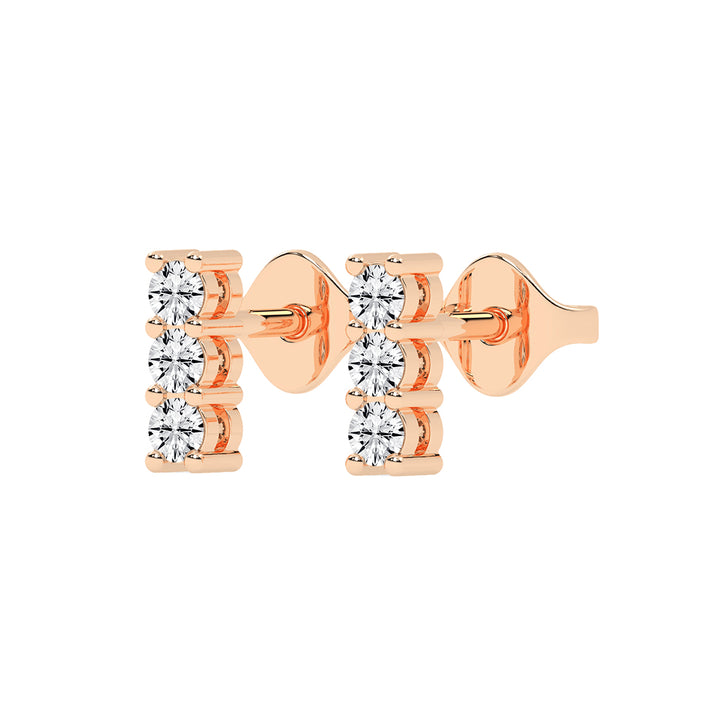 Celestial Triple Gemstone Studs