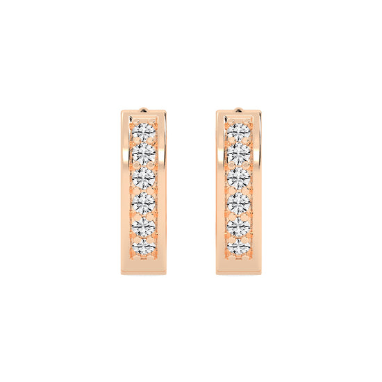 Channel-Set Hoop Earrings