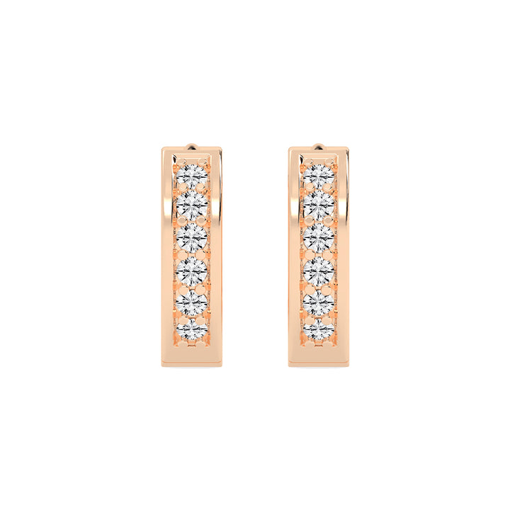 Channel-Set Hoop Earrings