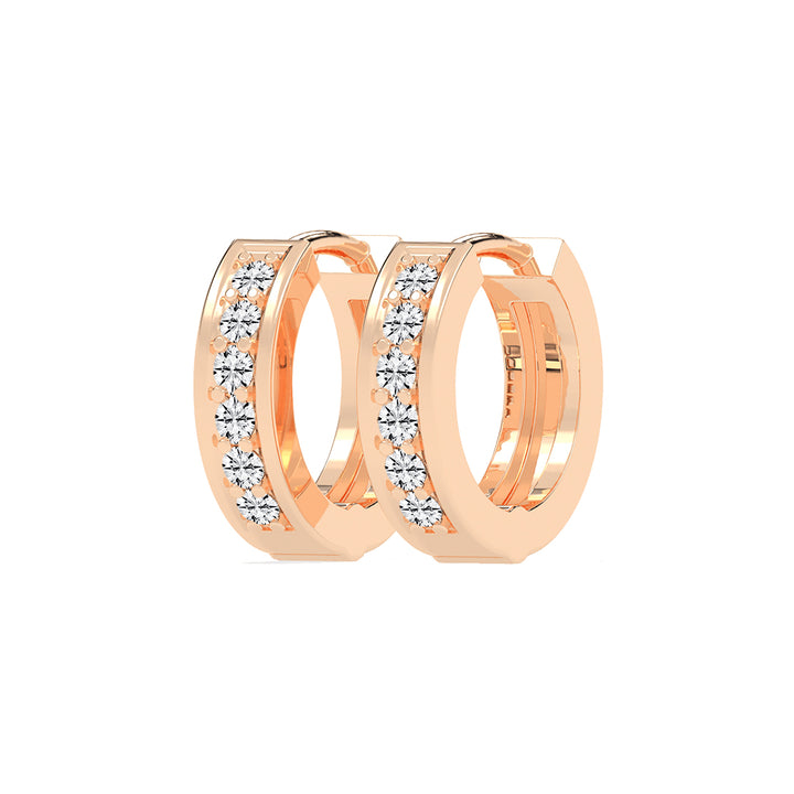Channel-Set Hoop Earrings
