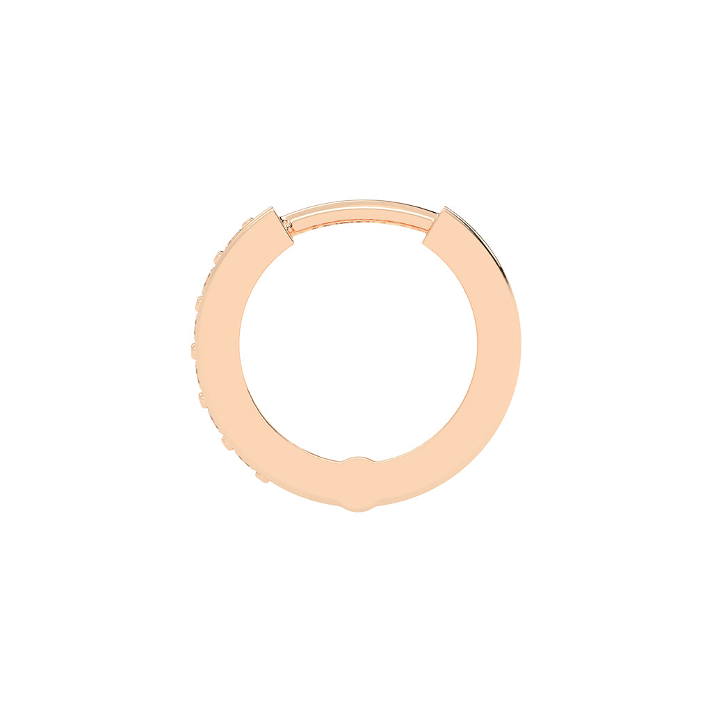 Channel-Set Hoop Earrings