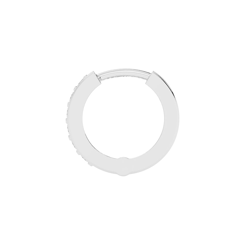Channel-Set Hoop Earrings