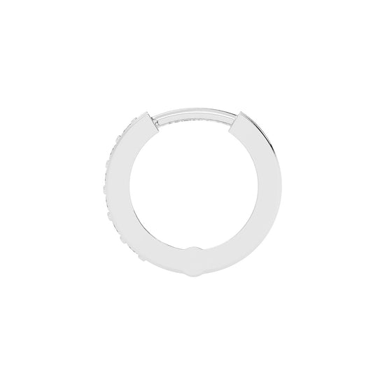 Channel-Set Hoop Earrings