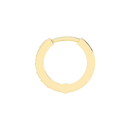 Channel-Set Hoop Earrings