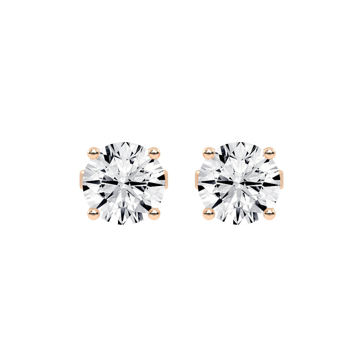Classic Solitaire Stud Earrings