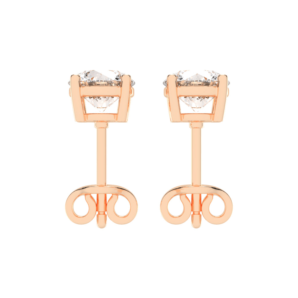 Classic Solitaire Stud Earrings