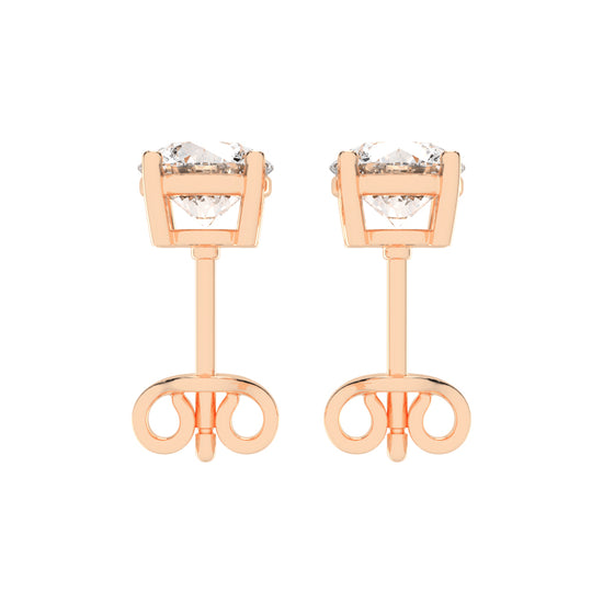 Classic Solitaire Stud Earrings