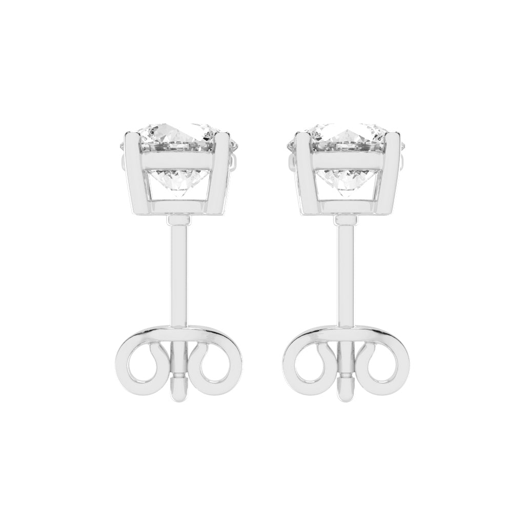 Classic Solitaire Stud Earrings
