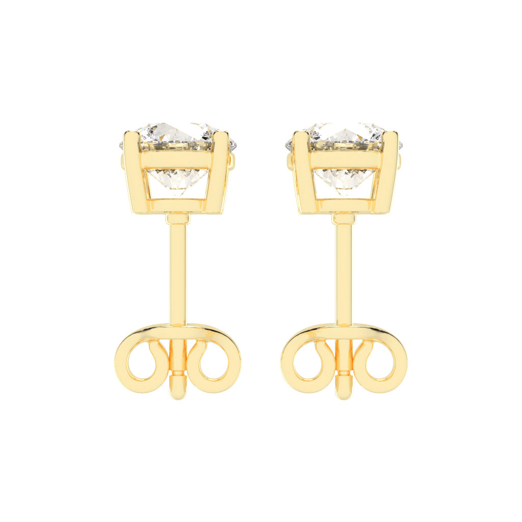 Classic Solitaire Stud Earrings