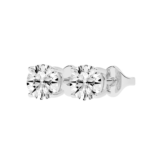 Classic Solitaire Stud Earrings