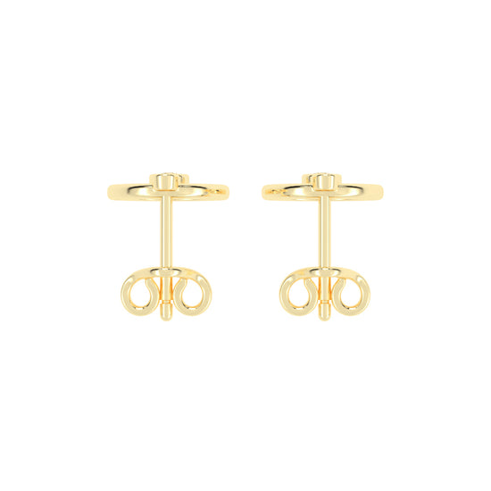 Dazzling Drop Halo Stud Earrings