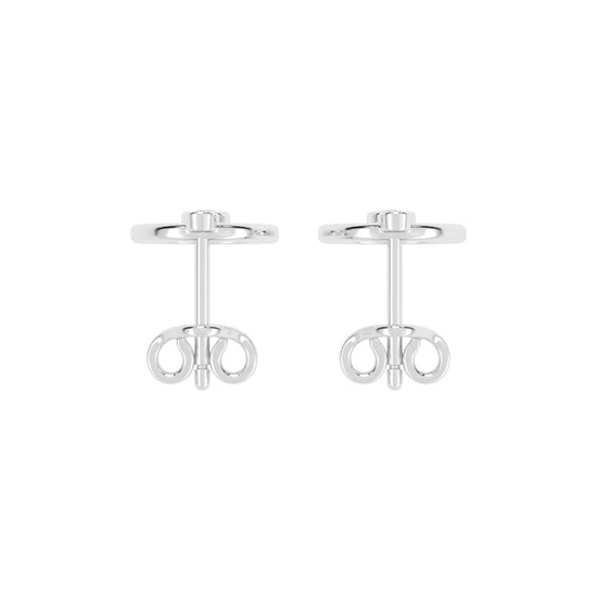 Dazzling Drop Halo Stud Earrings