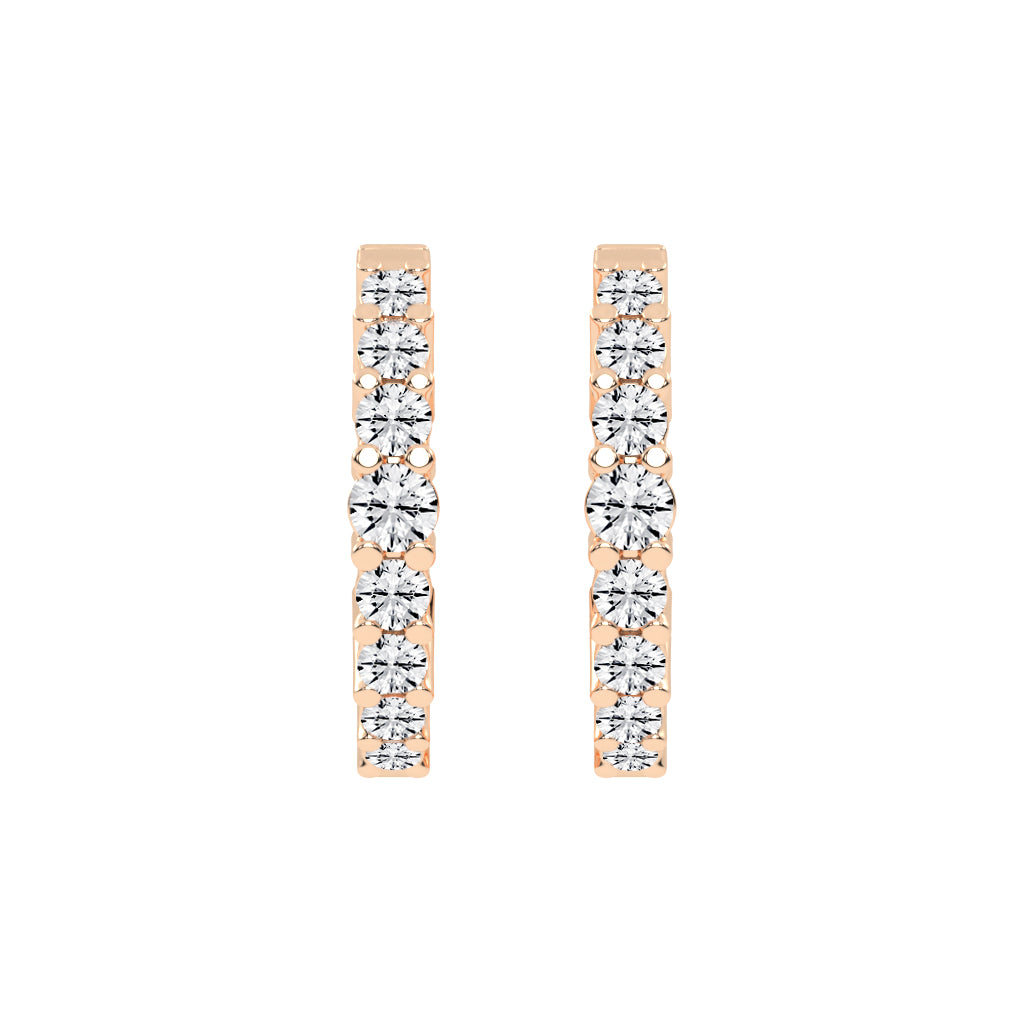 Scattered Sparkle Hoop Earrings