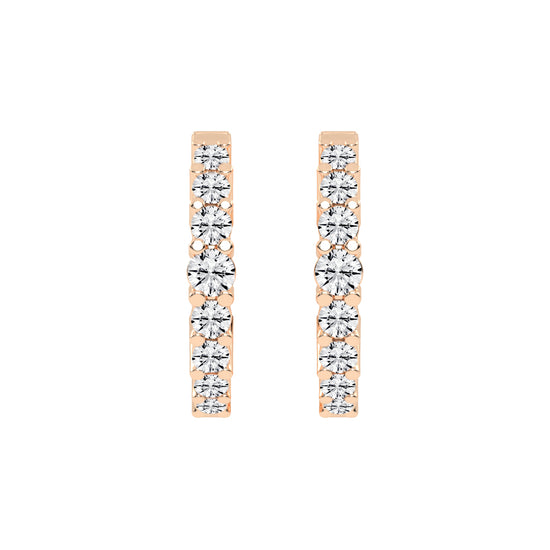 Scattered Sparkle Hoop Earrings