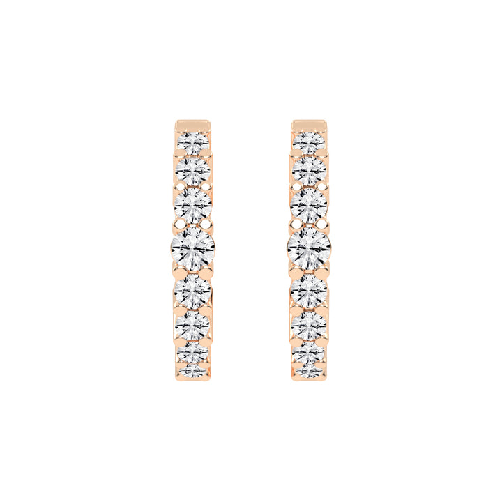 Scattered Sparkle Hoop Earrings